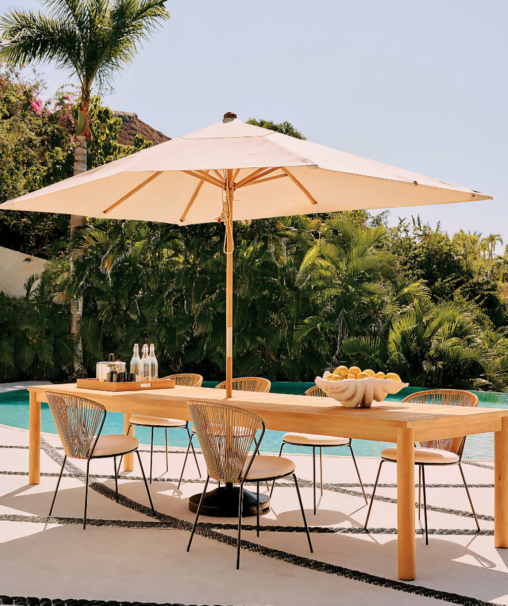 THE ONE × Pinet — Teak Outdoor Dining Table