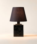 THE ONE × Bandit — Black Cast Glass Table Lamp 11"