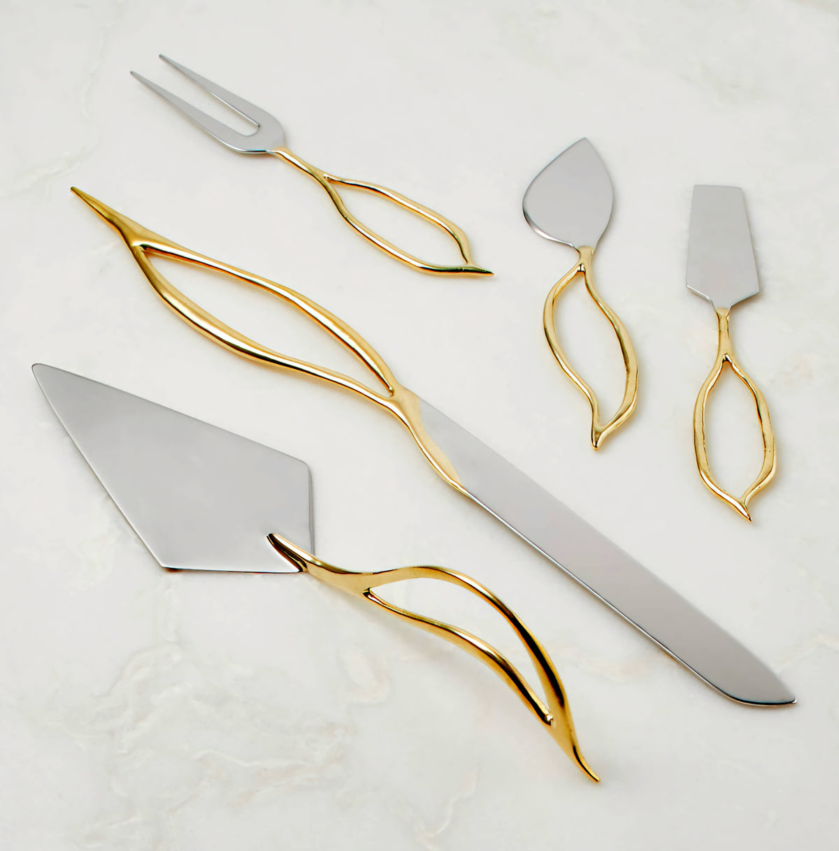 THE ONE × Valleta — Gold Cake Servers Set of 2