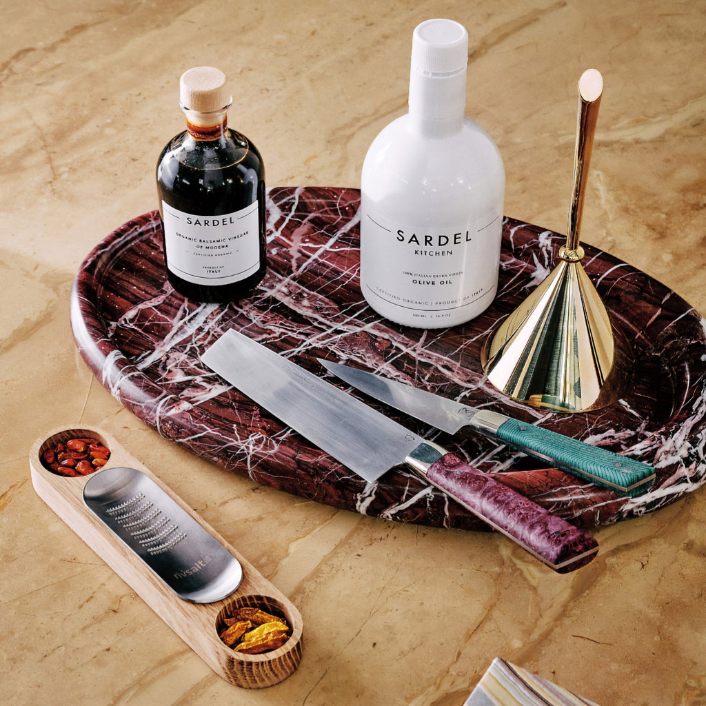 THE ONE × Pave — Oval Marble Serving Tray