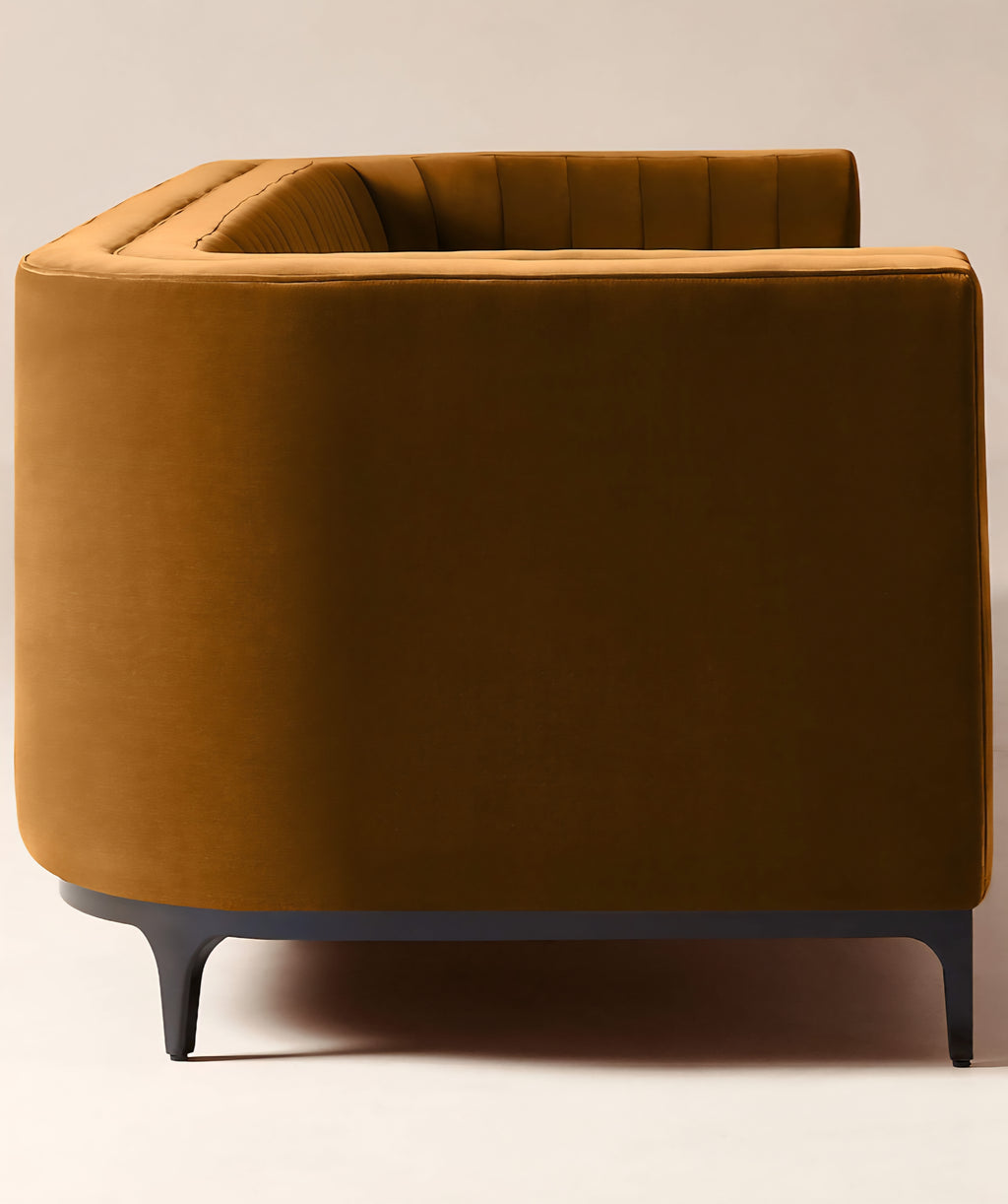 THE ONE × Ambroise — Light Taupe Velvet Sofa