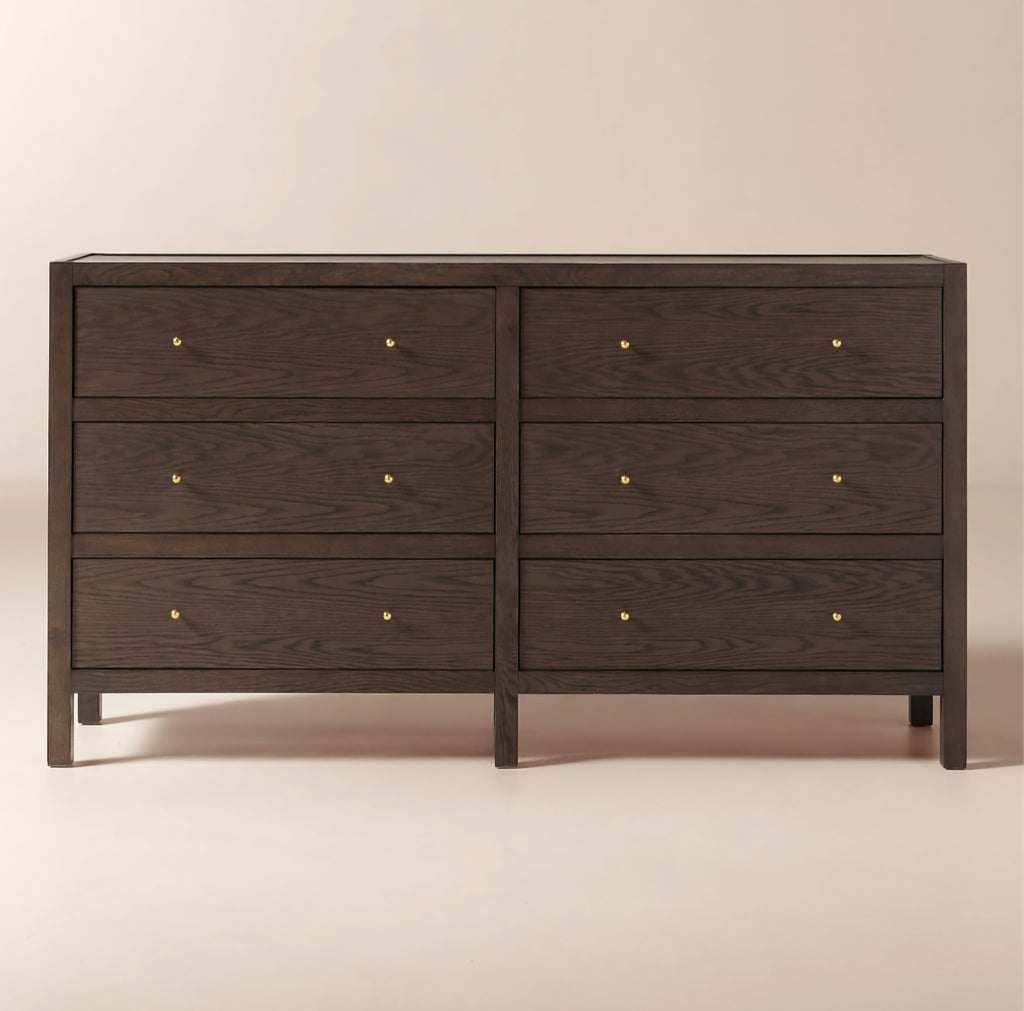 THE ONE × Layton — Dark Oak 6-Drawer Dresser