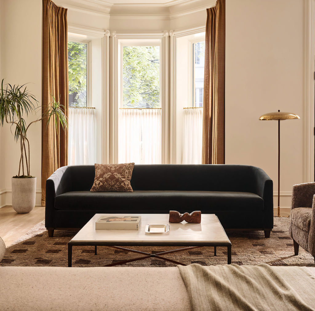 THE ONE × Kingsley — White Marble and Cast Metal Square Coffee Table