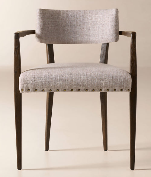 THE ONE × Arlo — Smoked Mauve Performance Fabric Dining Armchair
