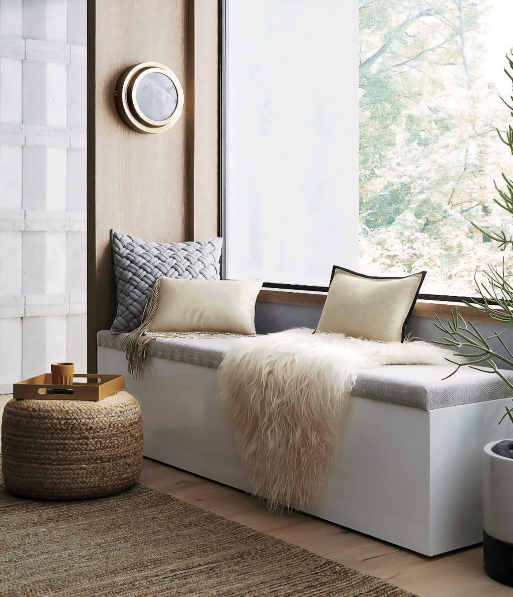 THE ONE × Braided — Natural Jute Pouf