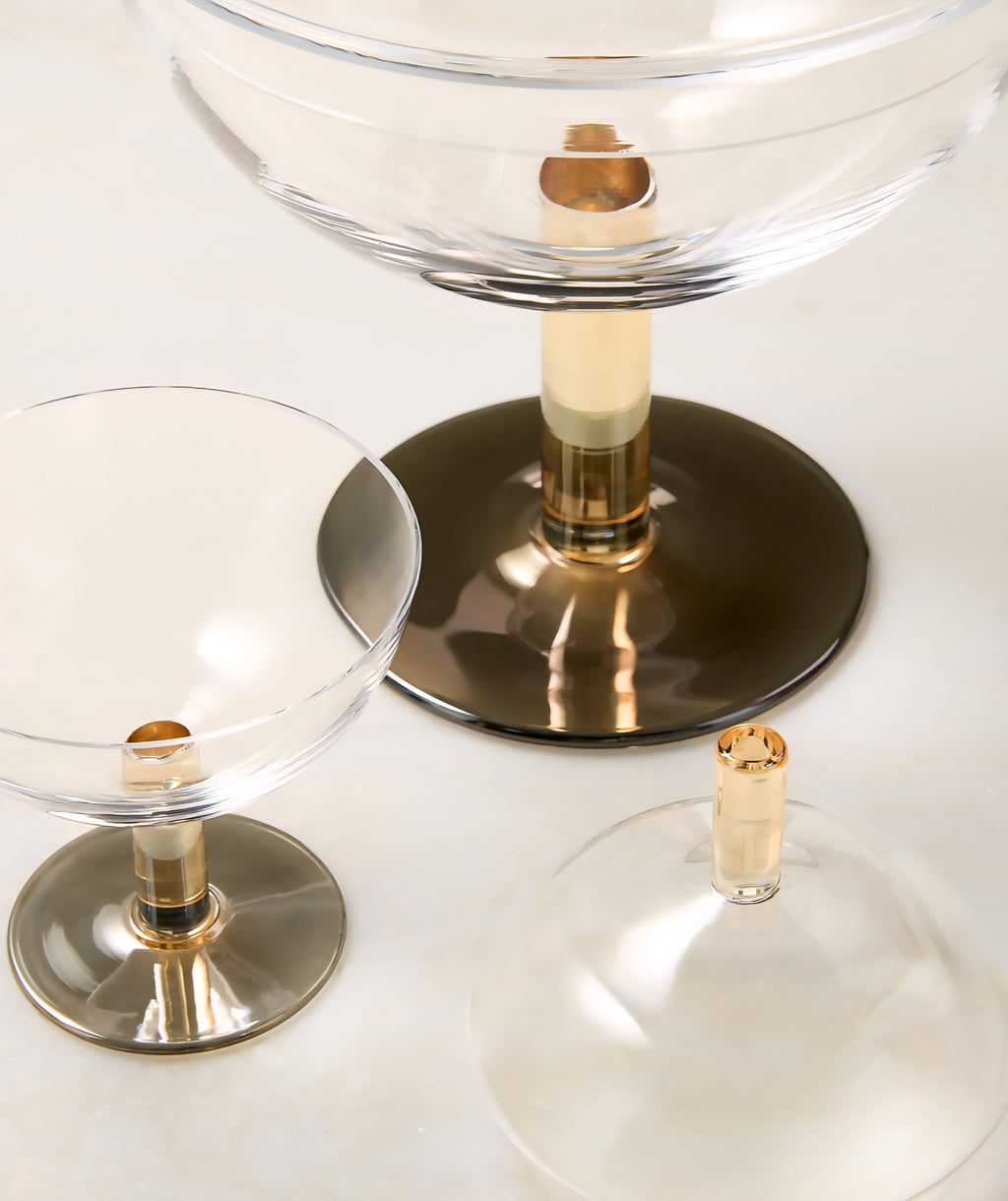 THE ONE × Gianna — Glass Dishes with Lids (Set of 2)