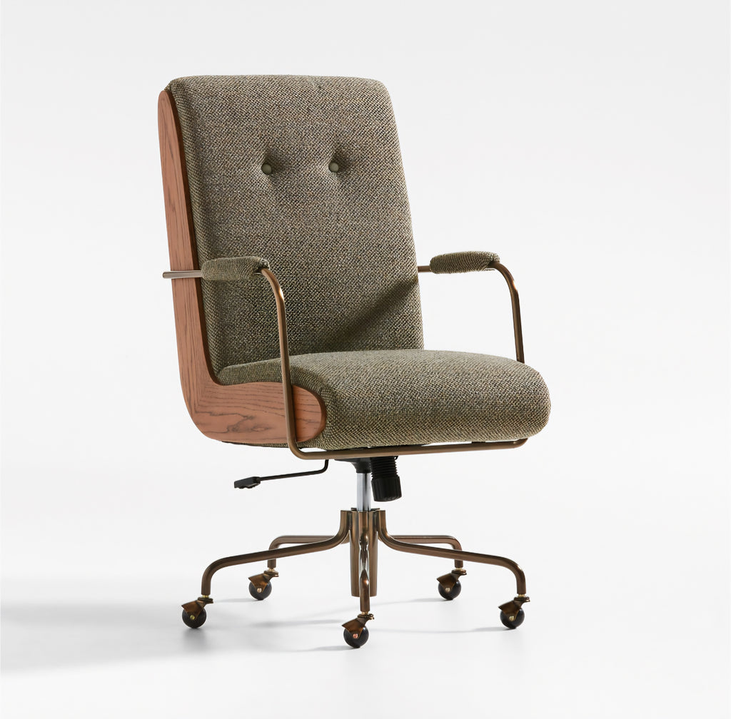 THE ONE × Ellison — Green Woven High-Back Office Chair