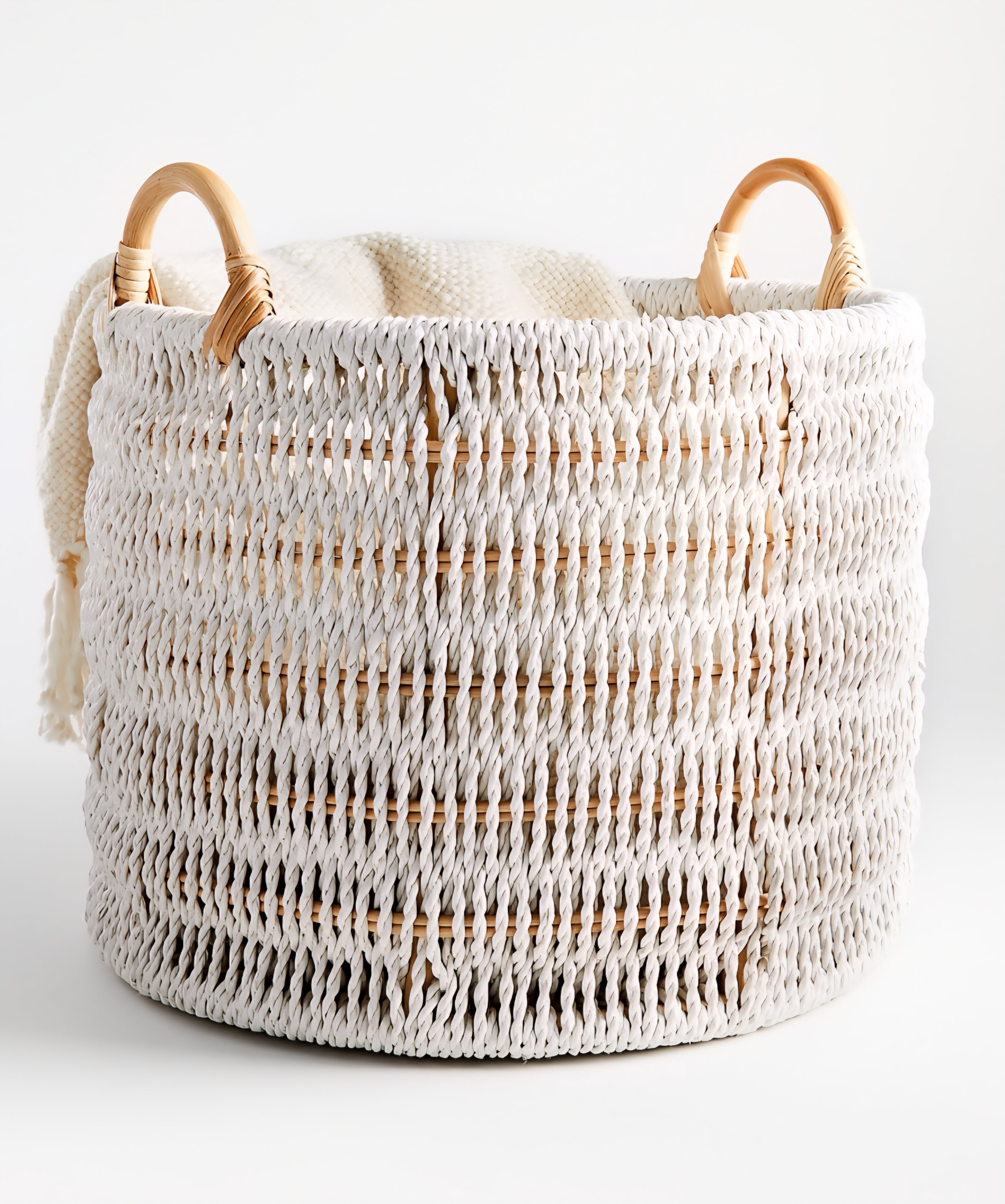 THE ONE × Blanca — Natural/White Rope Basket
