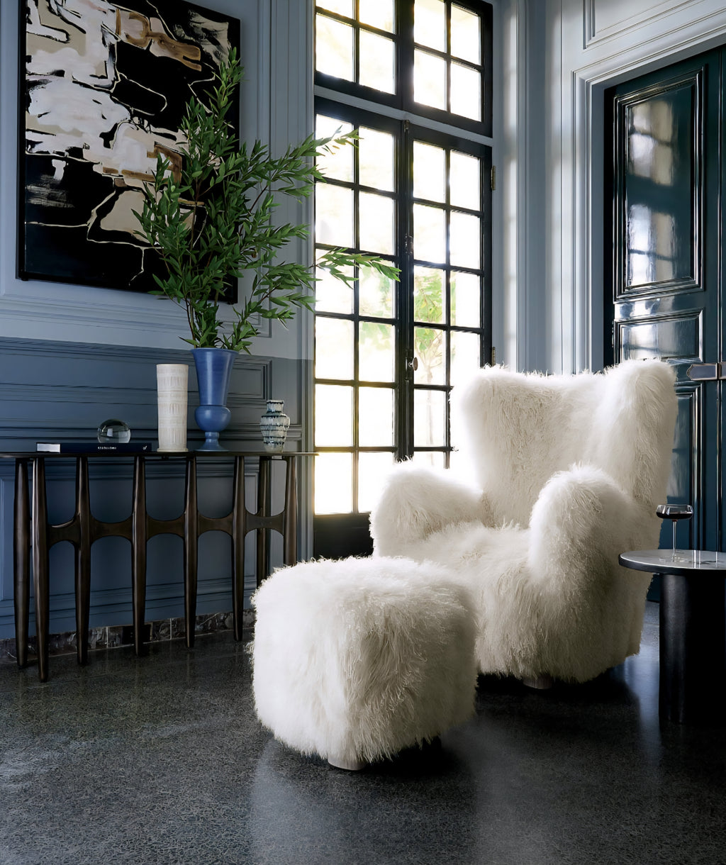THE ONE × Mongolian Sheepskin Accent Chair