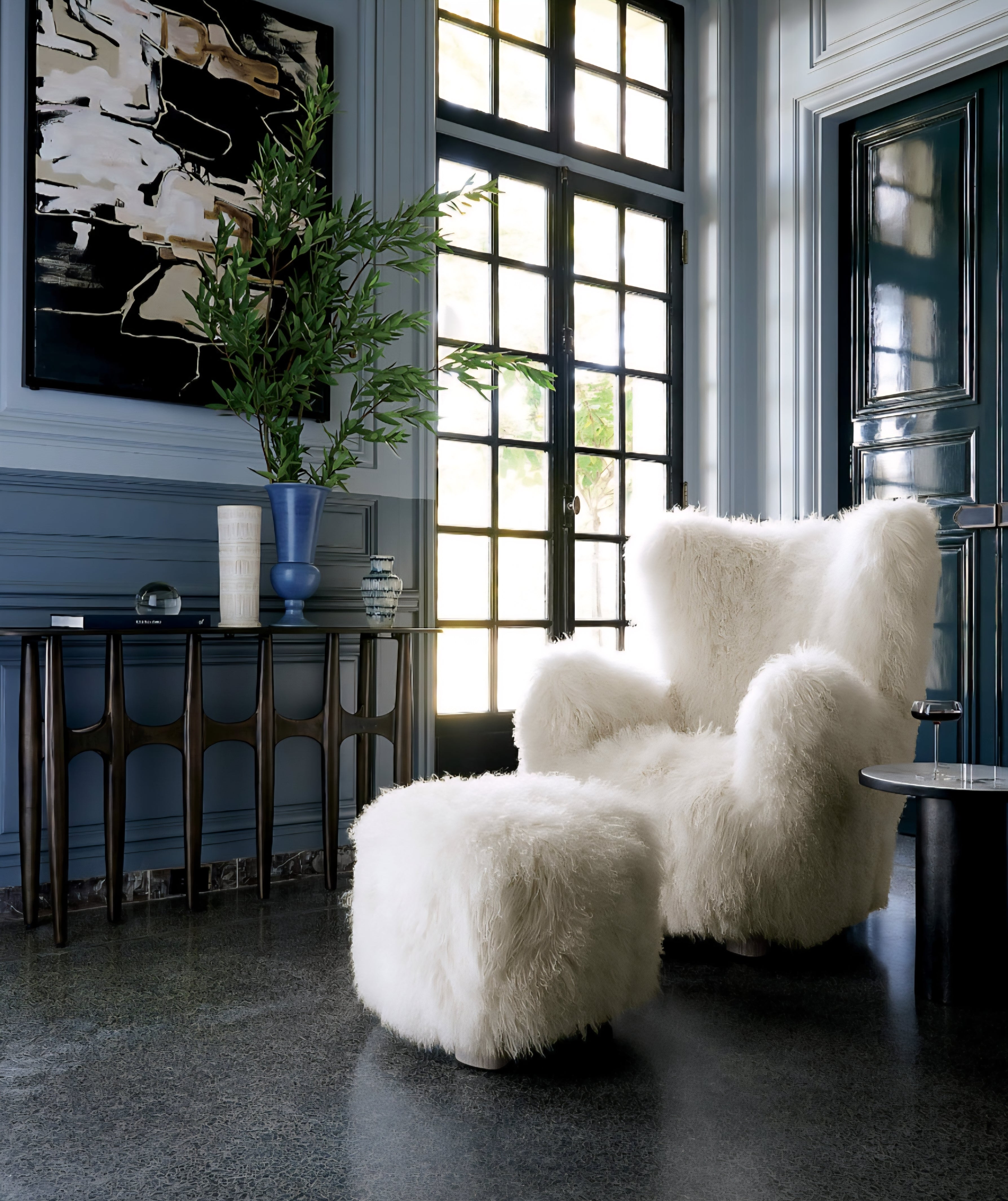 THE ONE × Mongolian Sheepskin Accent Chair
