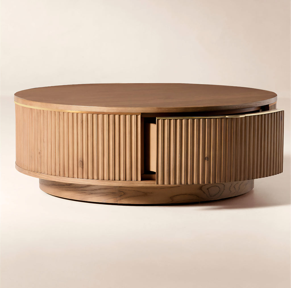 THE ONE × Davison — Fluted Oak Coffee Tables