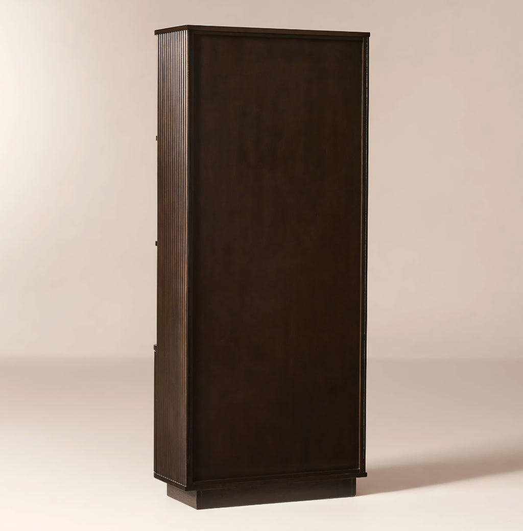 THE ONE × Davison — Fluted Dark Oak Bookcase