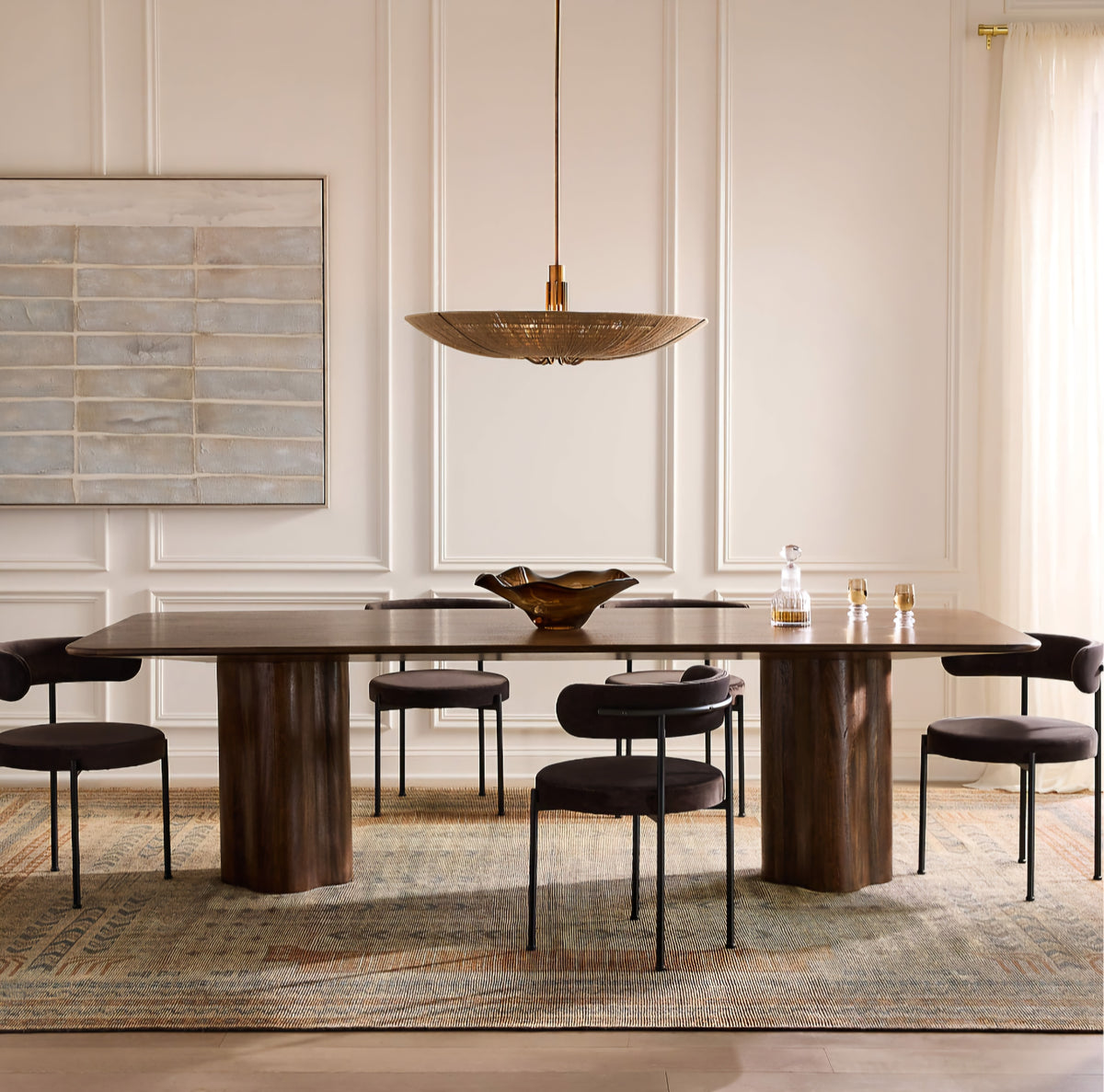 THE ONE × Viggo — Dark Mango Wood Dining Table