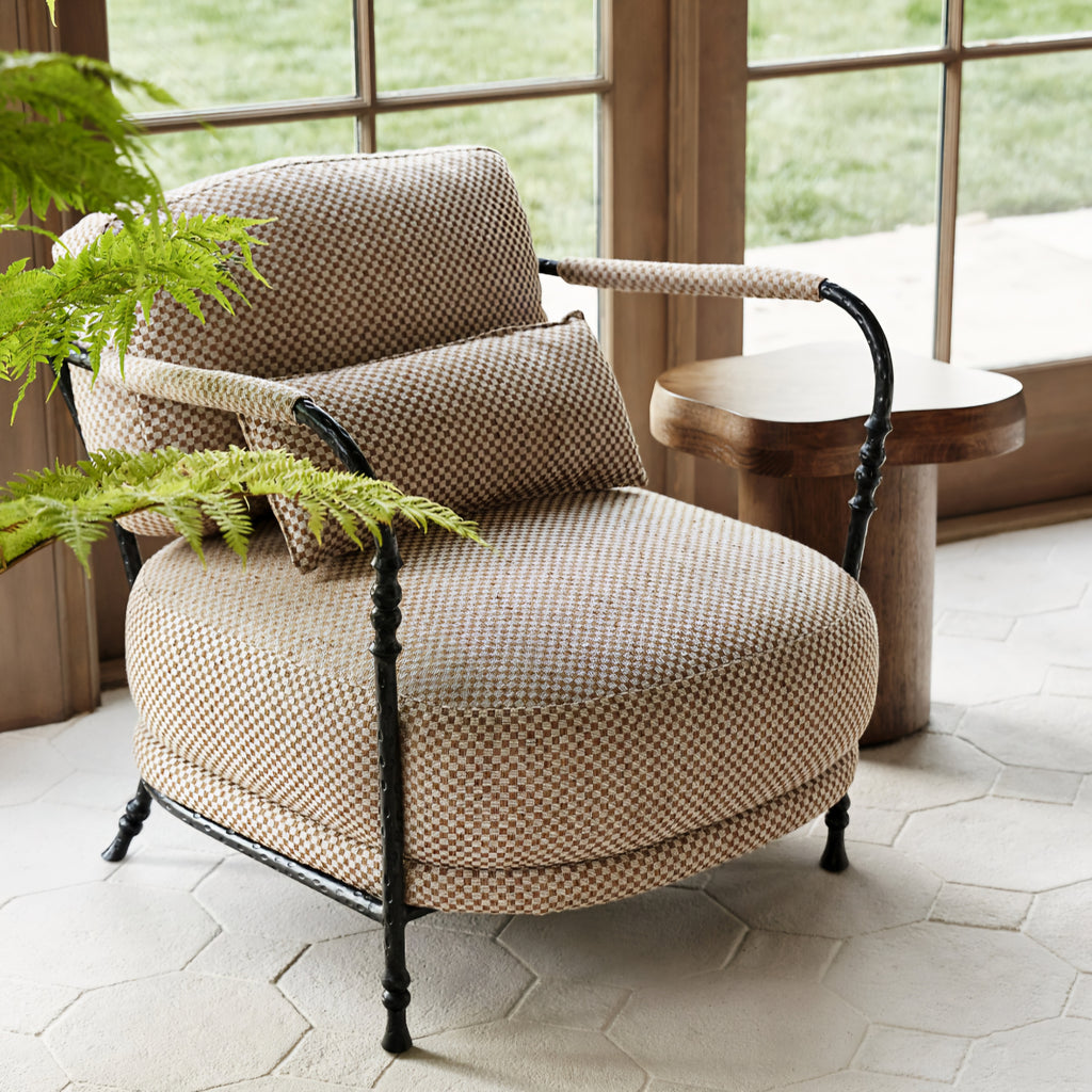 THE ONE × Muirfield — Sculptural Metal Accent Chair