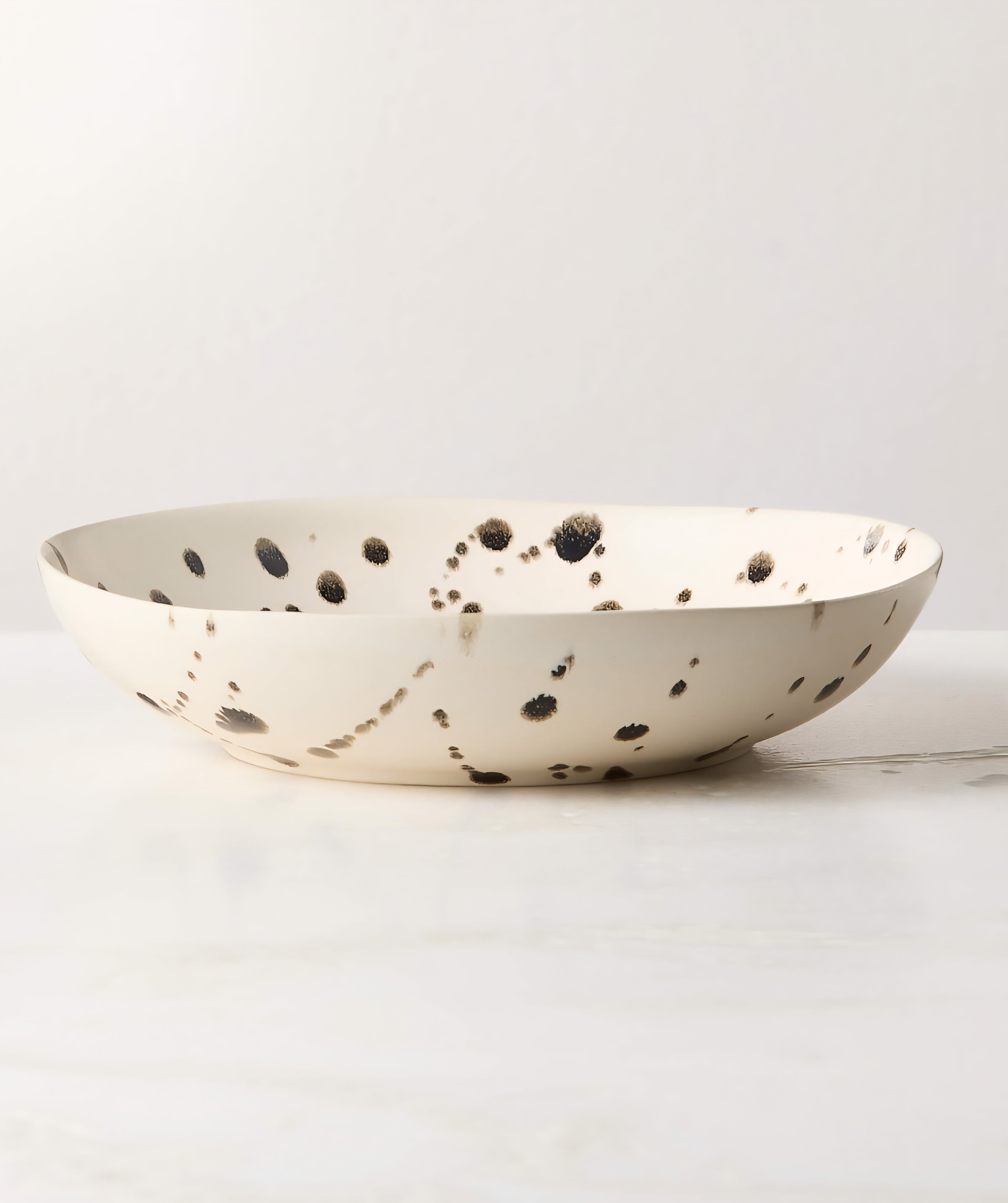 THE ONE × Harper — Black and White Splatter Soup & Pasta Bowls