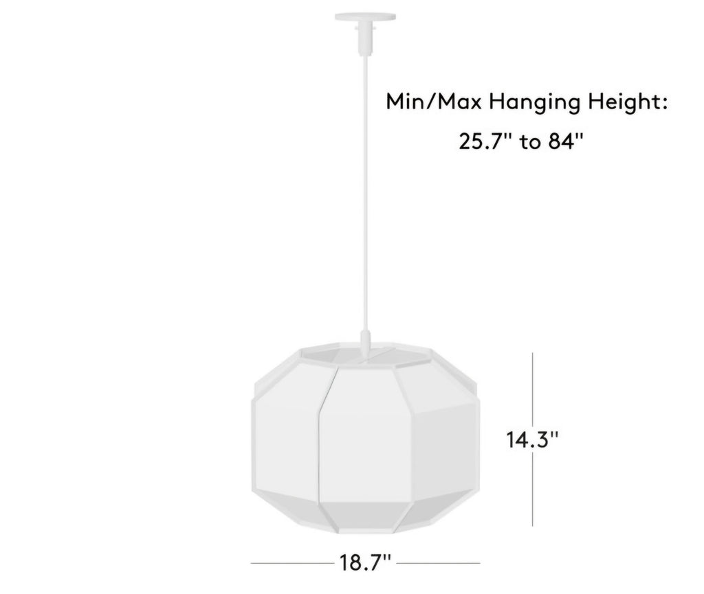 THE ONE × Blisse — Natural Linen Pendant Light