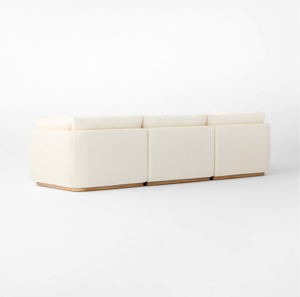 THE ONE × Stormo — Ivory Boucle Sectional Sofa