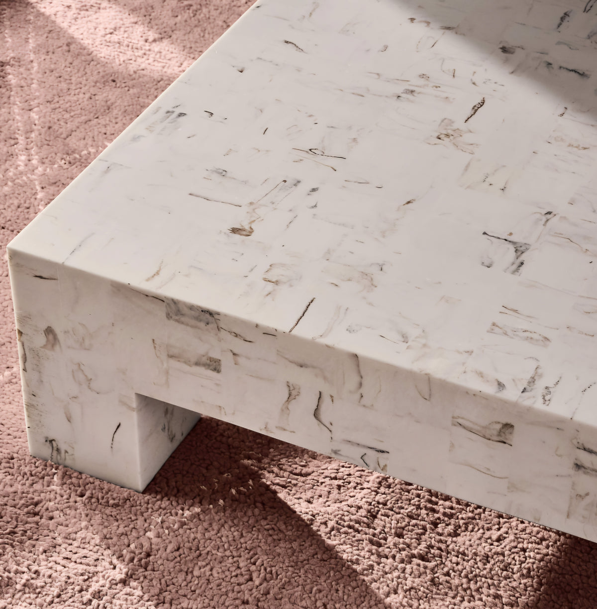THE ONE × Scatola — Brown Burl Wood Coffee Table