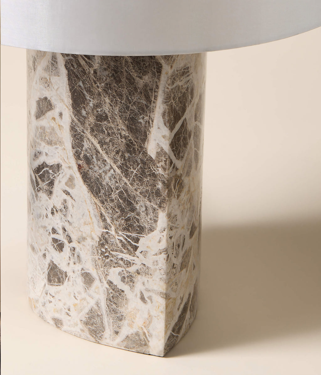 THE ONE × Ashtin — Grey Marble Table Lamp