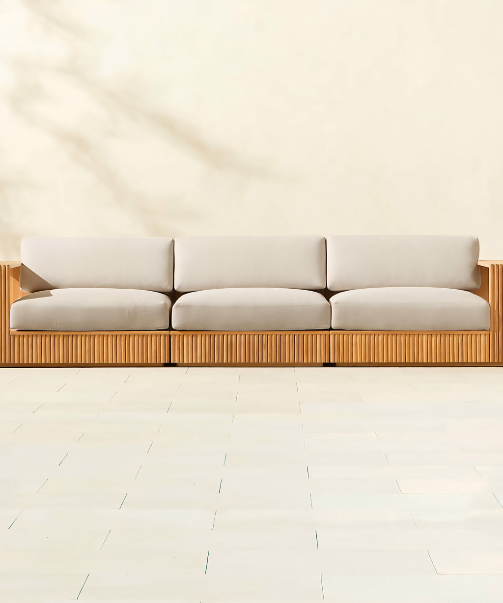 THE ONE × Topia — Teak Outdoor Sectional Collection