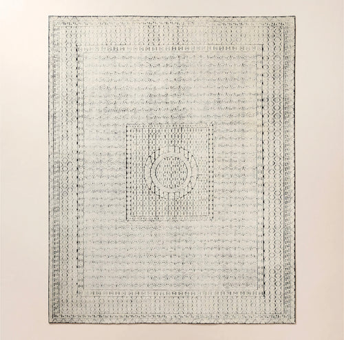 THE ONE × Calero — Hand-Knotted Warm White New Zealand Wool Area Rug