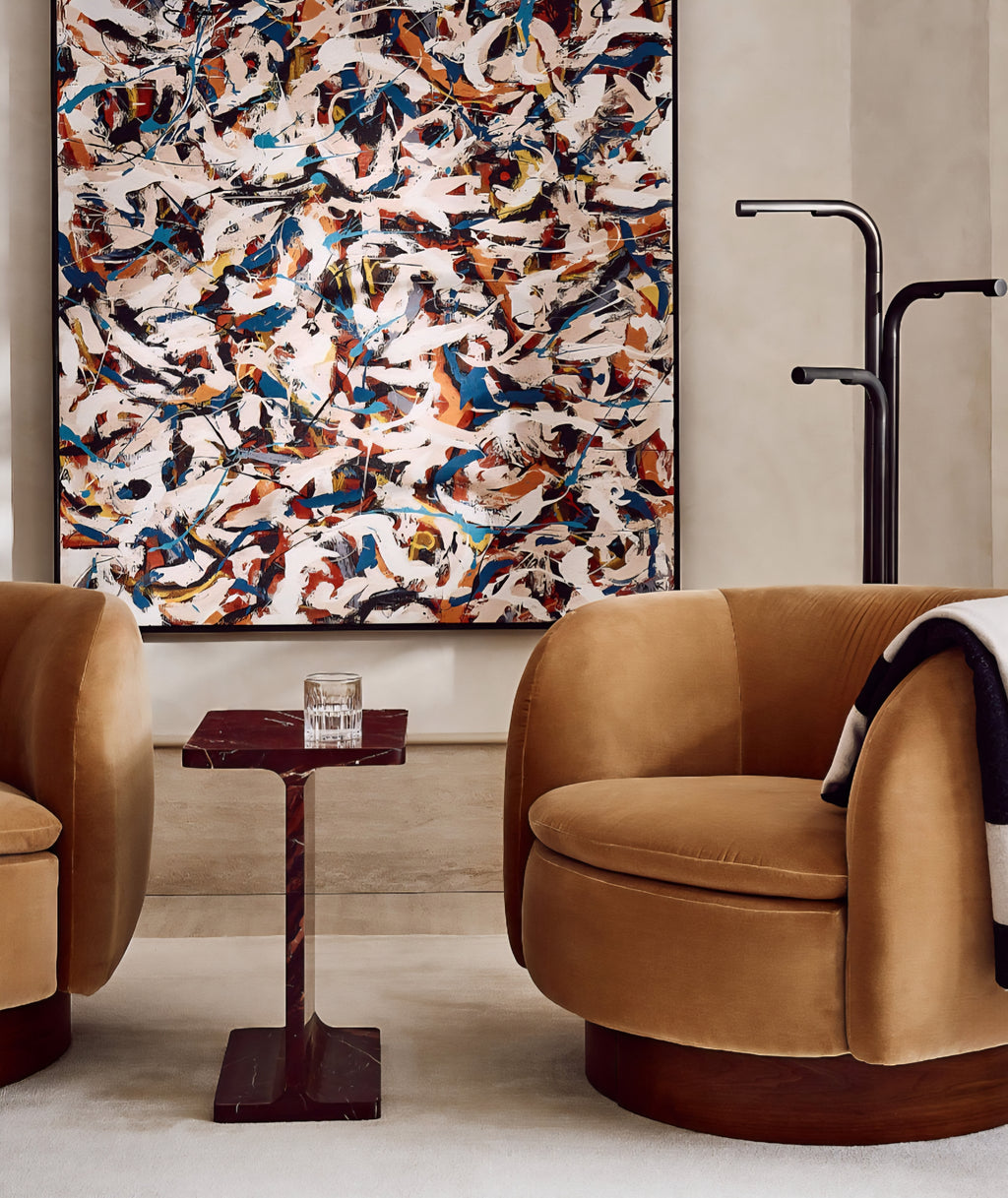 THE ONE × Ciccio — Red Marble Side Table