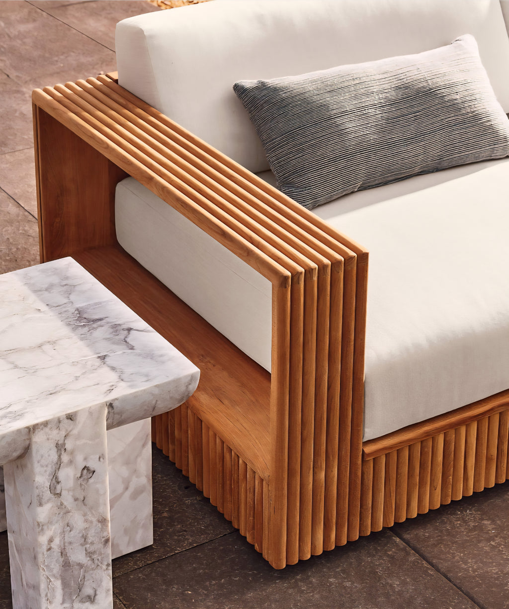 THE ONE × Topia — Teak Outdoor Sectional Collection