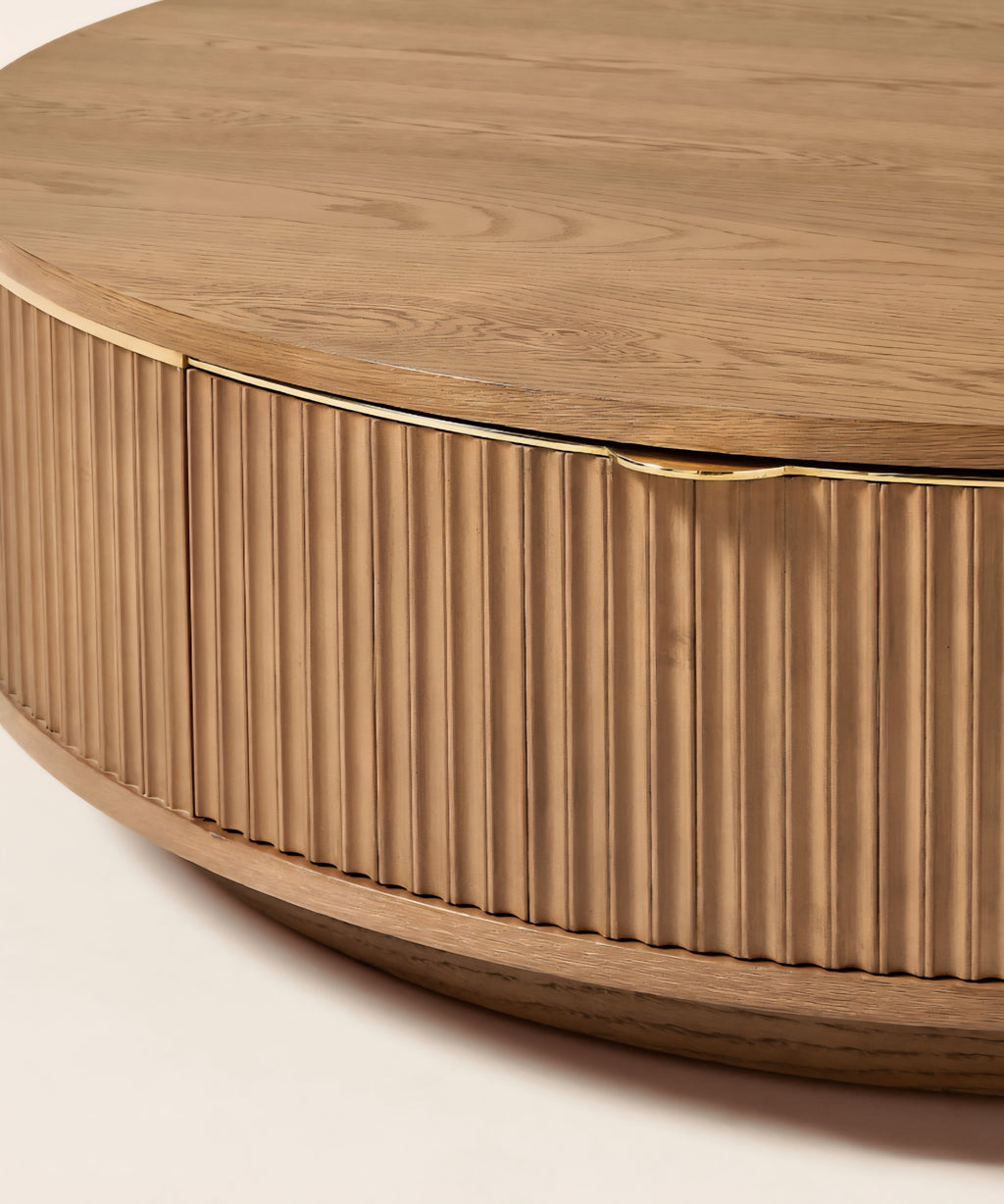 THE ONE × Davison — Fluted Oak Coffee Tables
