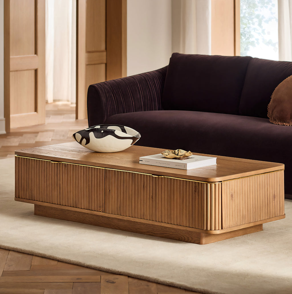 THE ONE × Davison — Fluted Oak Coffee Tables