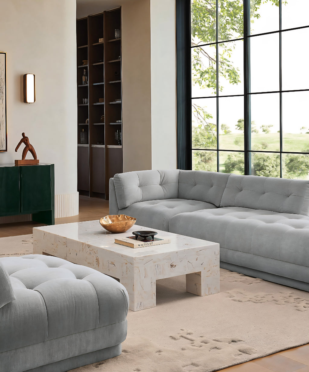 THE ONE × Scatola — Brown Burl Wood Coffee Table