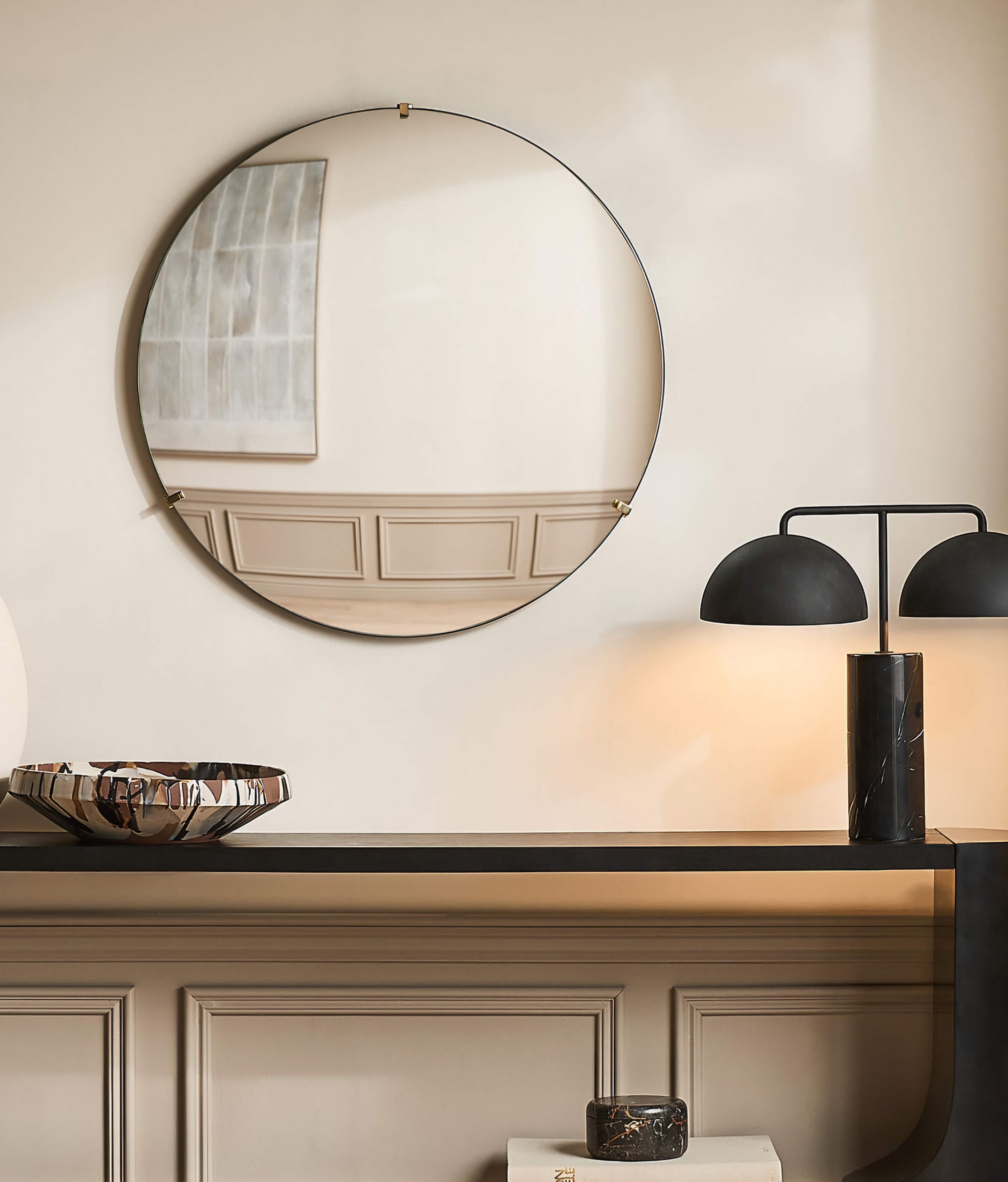 THE ONE × Domes — Black Marble Table Lamp