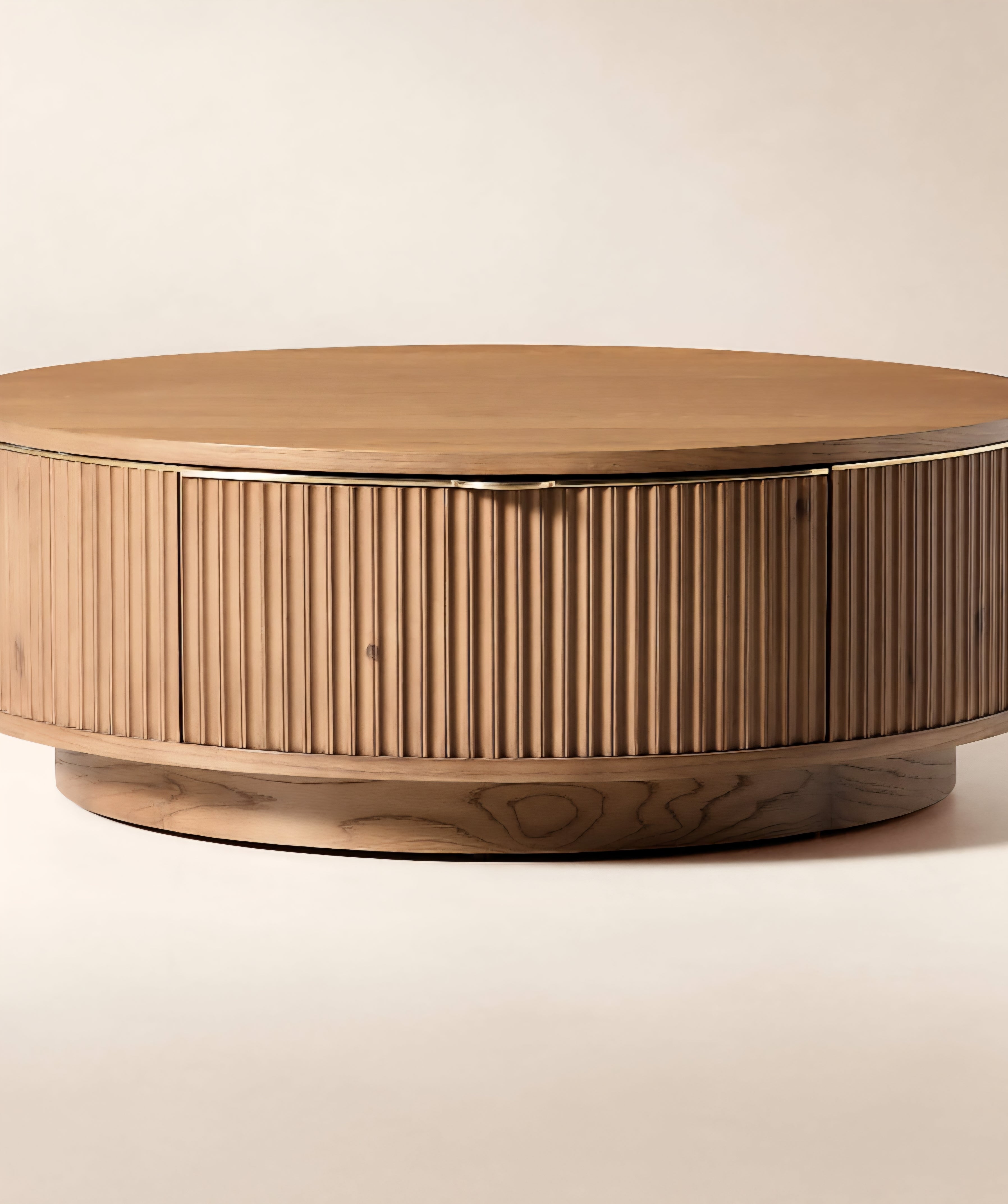 THE ONE × Davison — Fluted Oak Coffee Tables