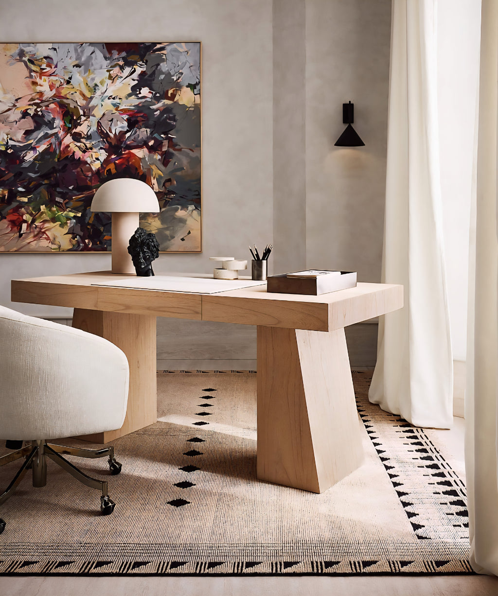 THE ONE × Ridge — Bleached Wood Desk with Drawer