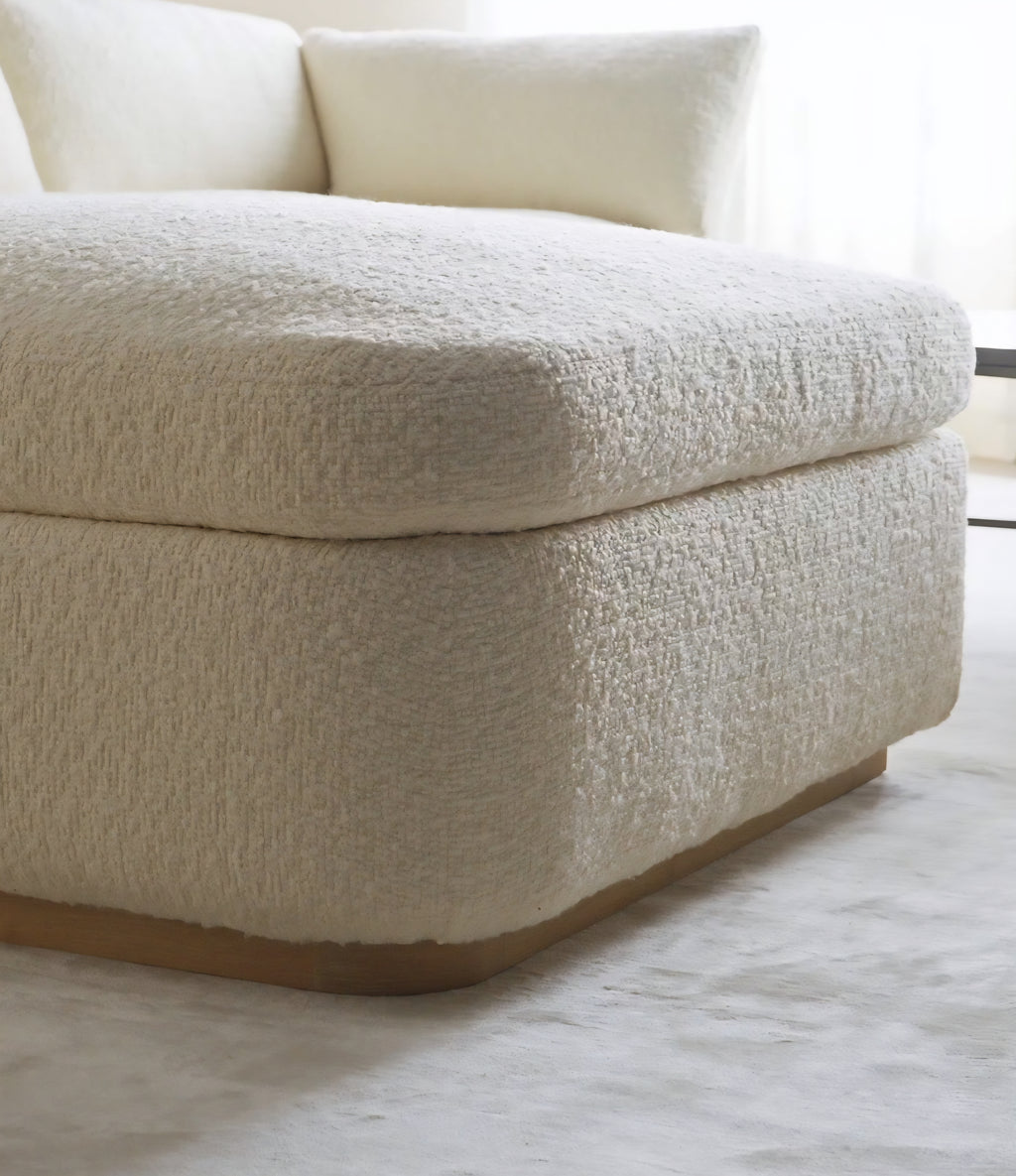 THE ONE × Stormo — Ivory Boucle Sectional Sofa