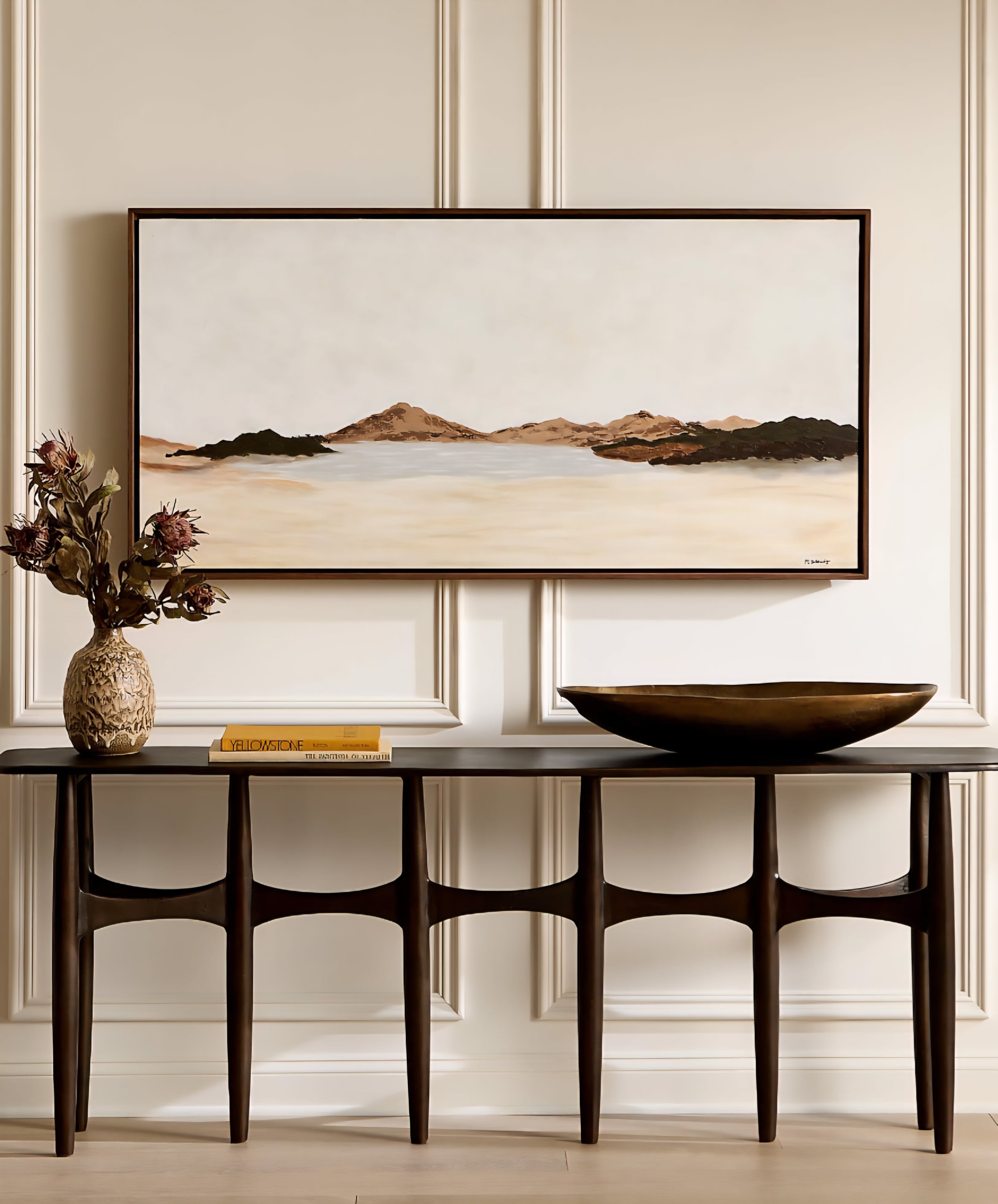 THE ONE × Bixby — White Cast Aluminum Console Table