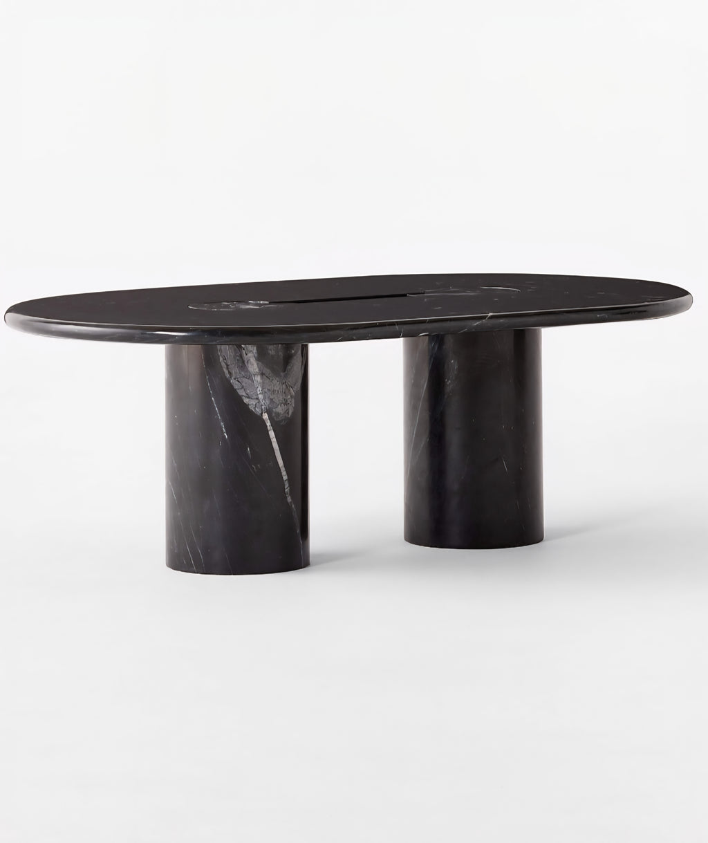THE ONE × Liguria — Oval Marble Coffee Table