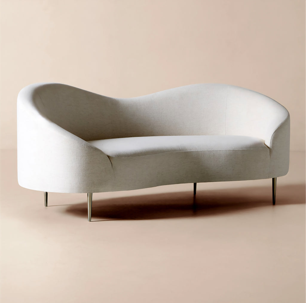 THE ONE × Curvo — White Performance Fabric Sofa by Goop