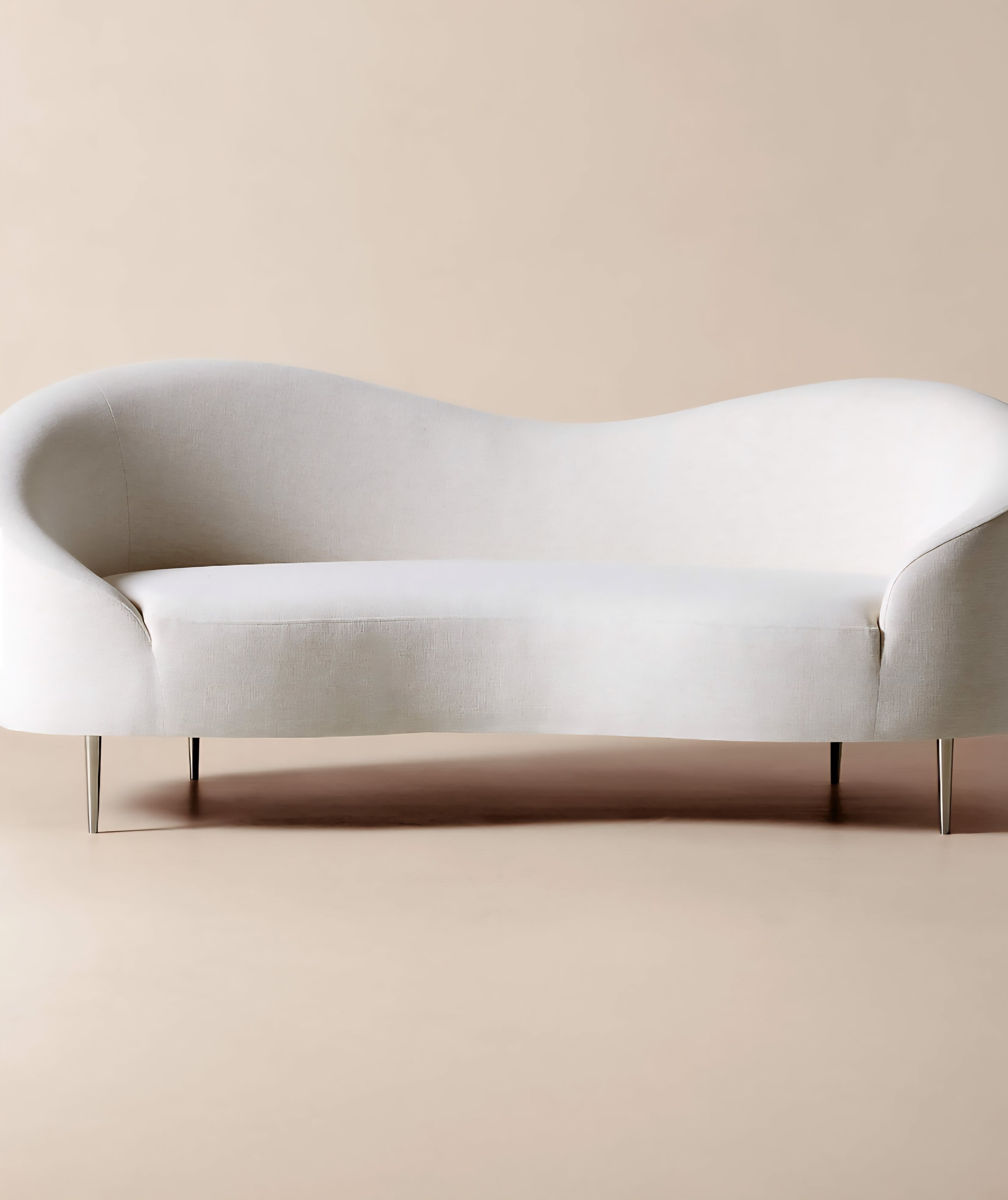 THE ONE × Curvo — White Performance Fabric Sofa by goop