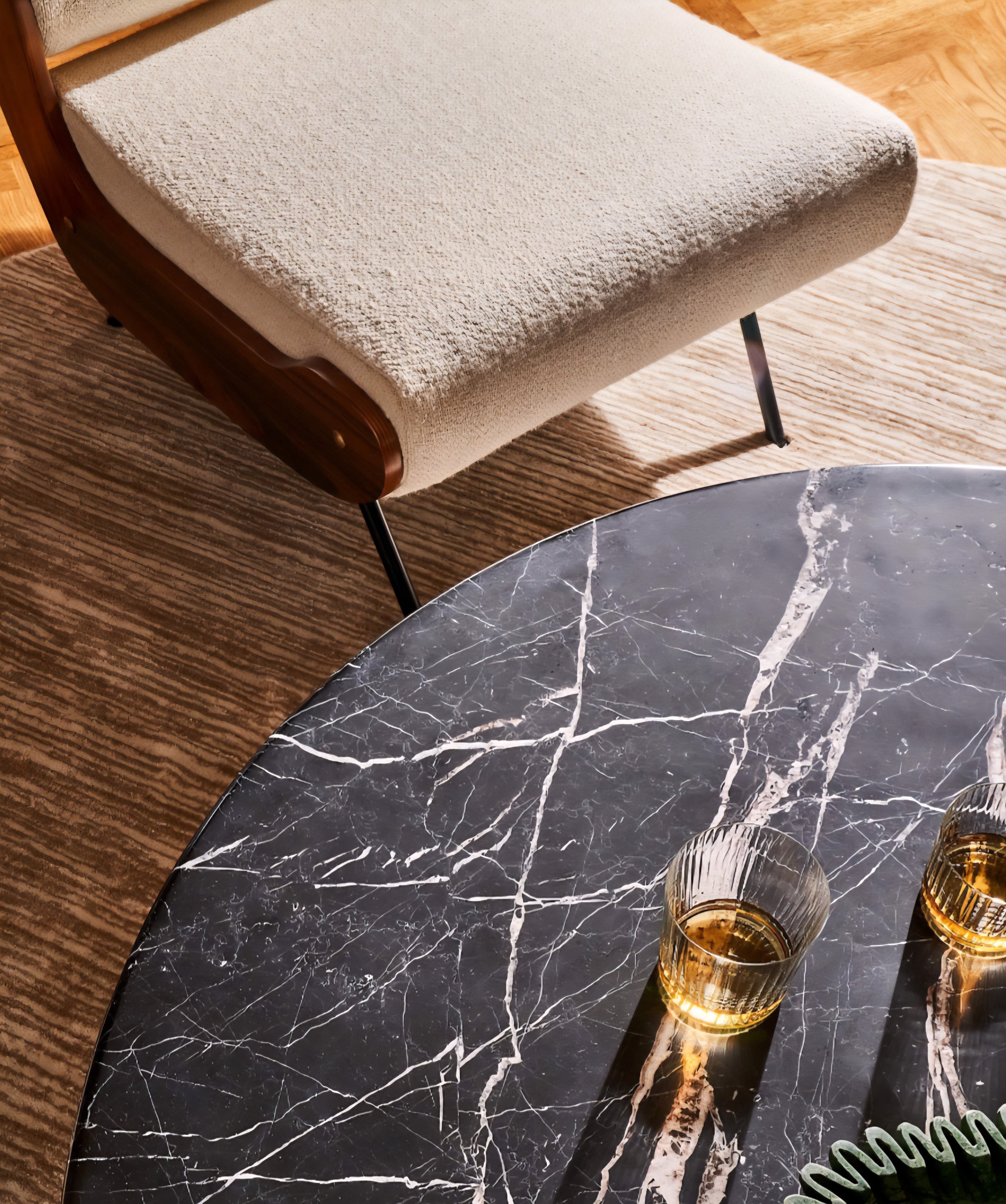 THE ONE × Meda — Ivory Wool Lounge Chair
