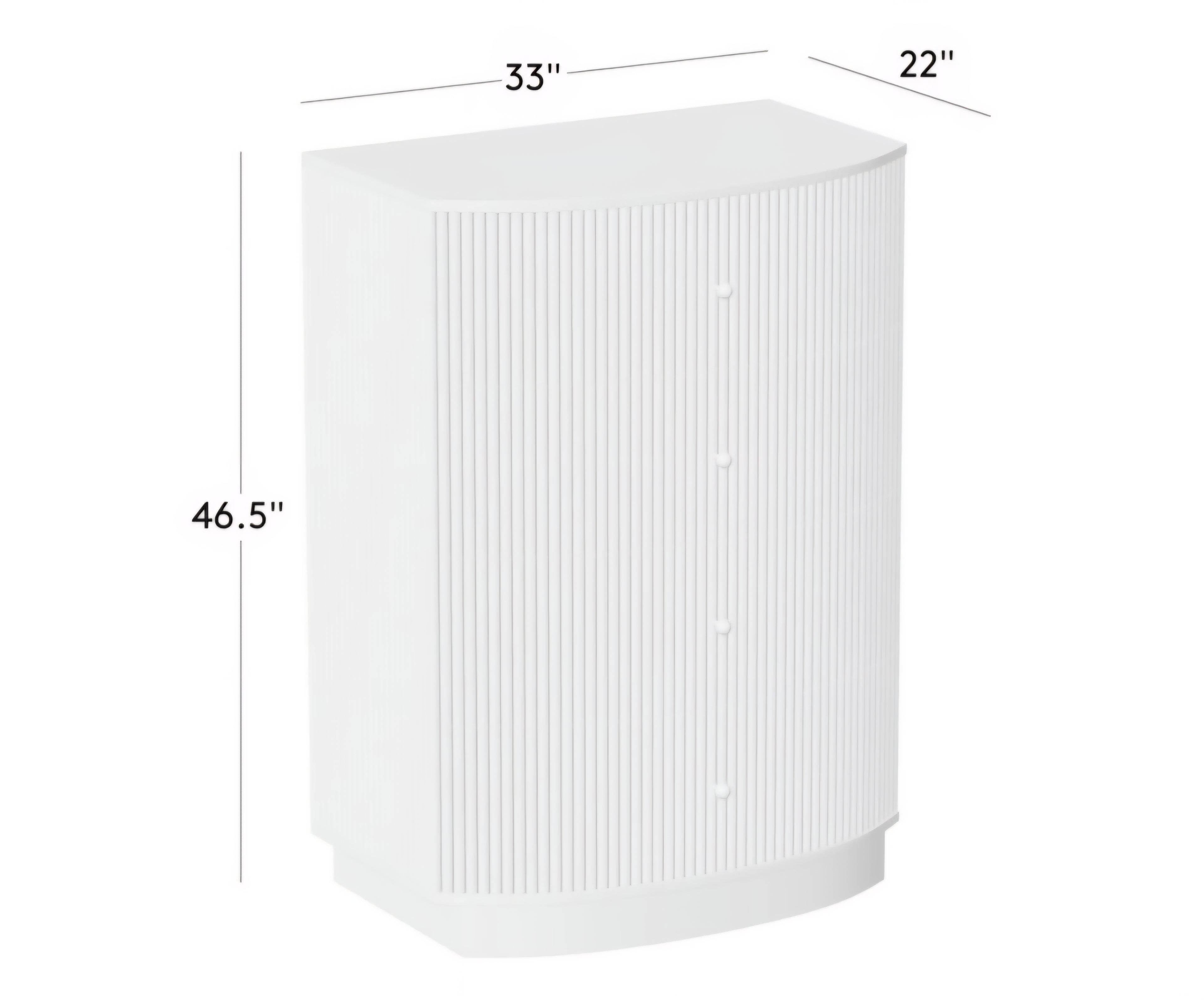 THE ONE × Cameo — Fluted Wood Tall Dresser