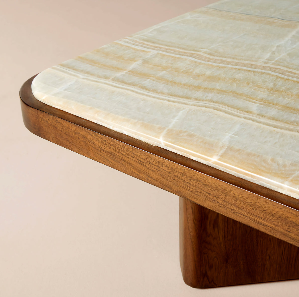 THE ONE × Rio — Onyx and Walnut Coffee Table