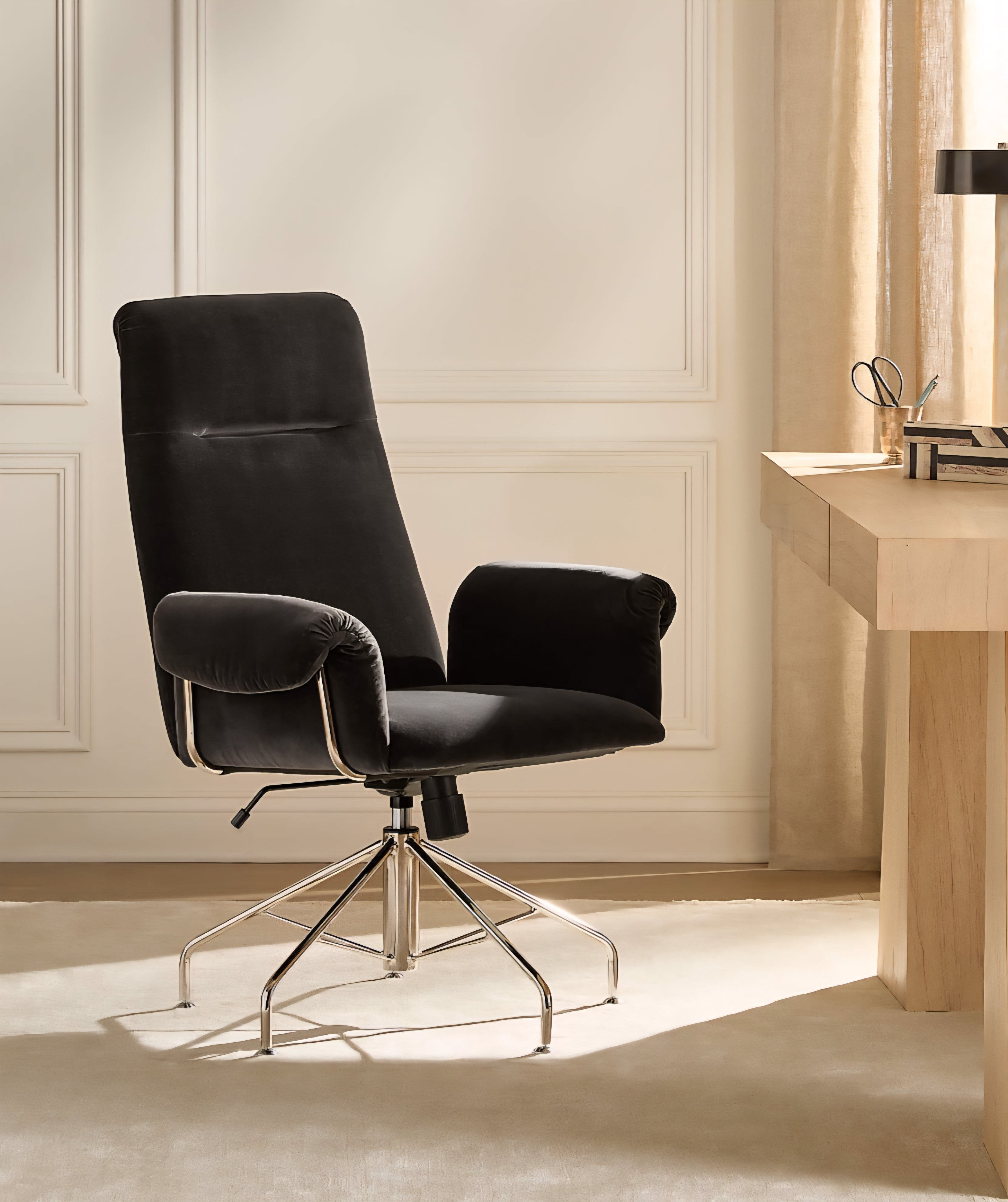 THE ONE × Saviti — Velvet Office Chair