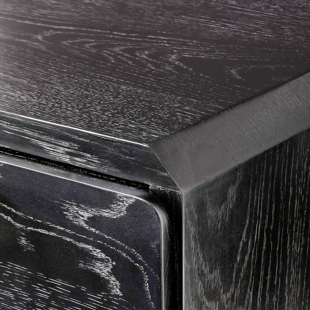 THE ONE × Bishop — Black Ebonized Oak Wood Credenza