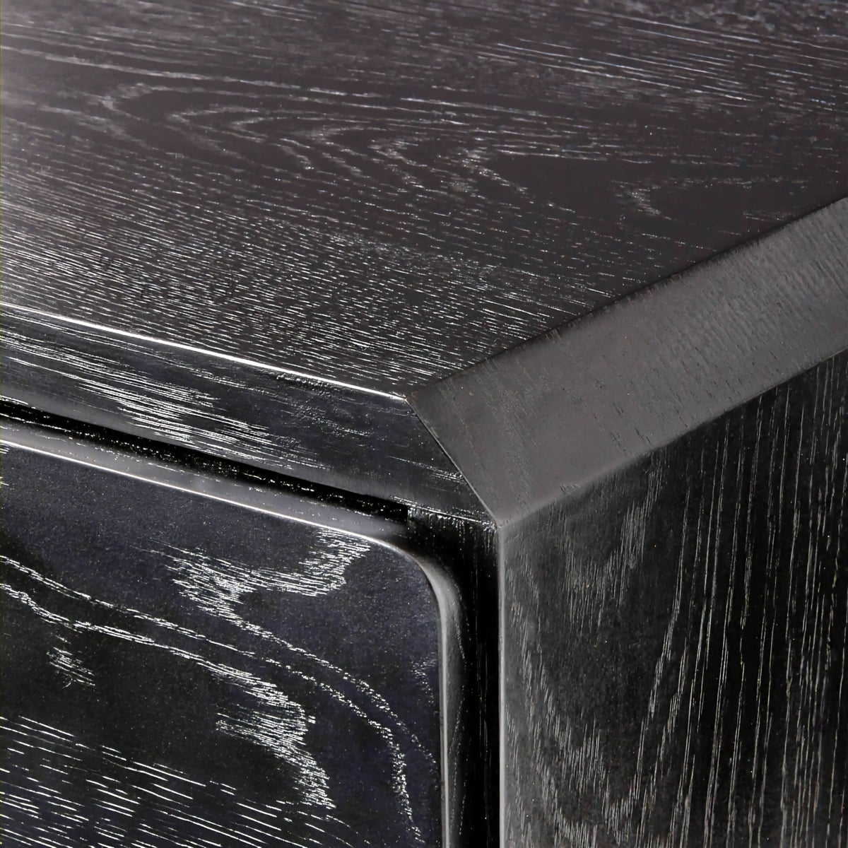 THE ONE × Bishop — Black Ebonized Oak Wood Credenza
