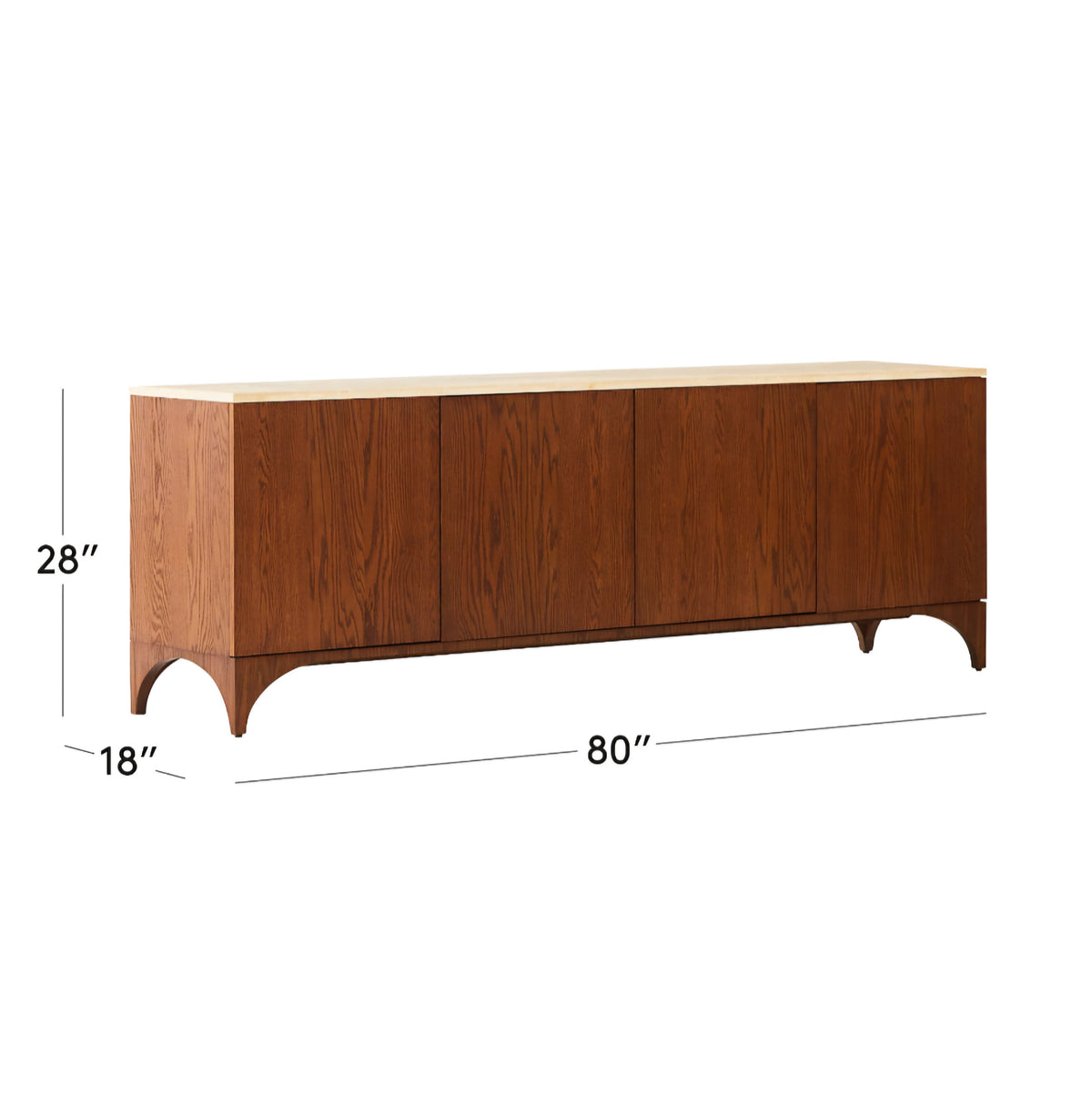 THE ONE × Roane — Oak Wood Media Console
