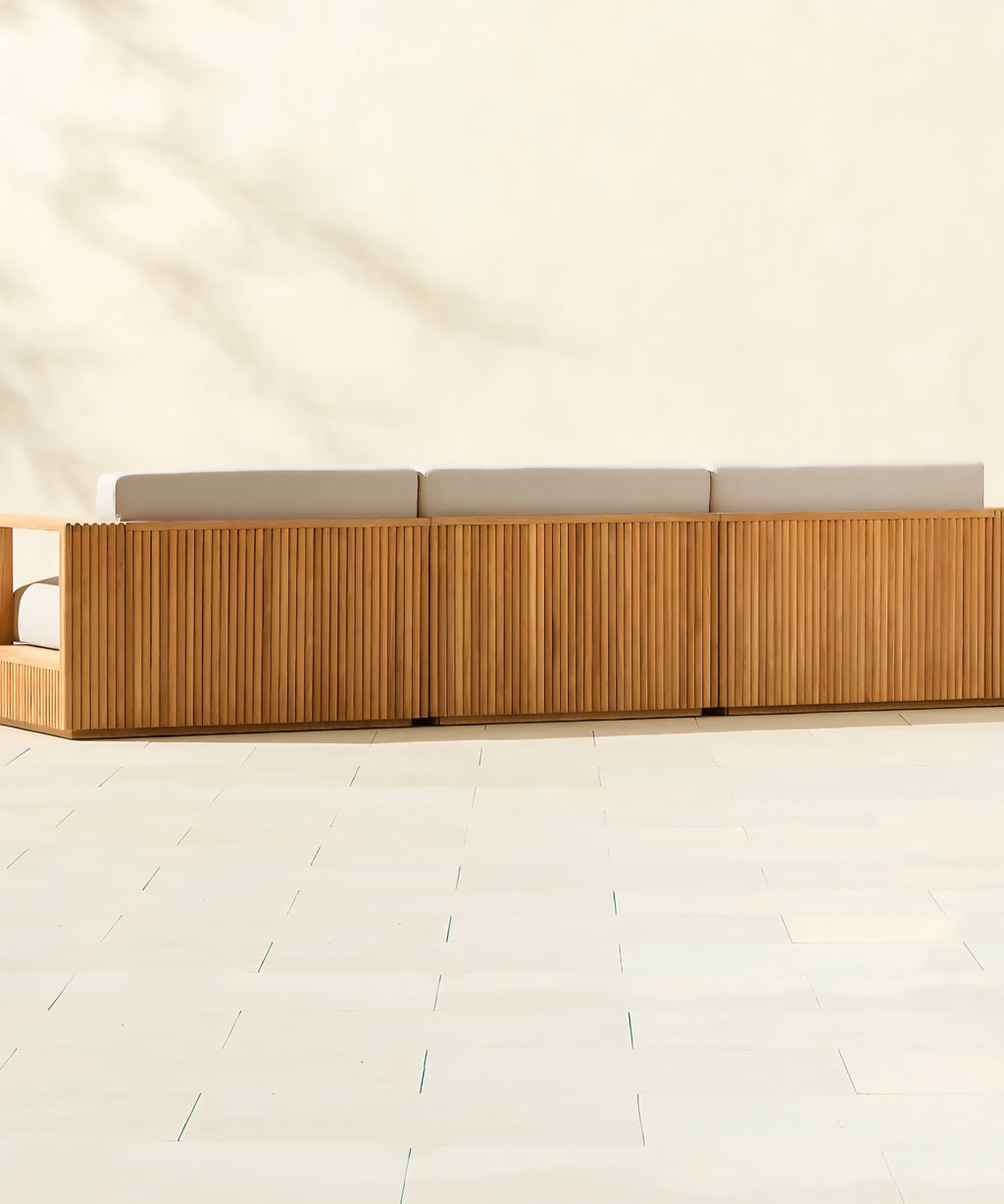 THE ONE × Topia — Teak Outdoor Sectional Collection