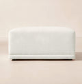 THE ONE × Faible — White Performance Linen Standard Depth Ottoman
