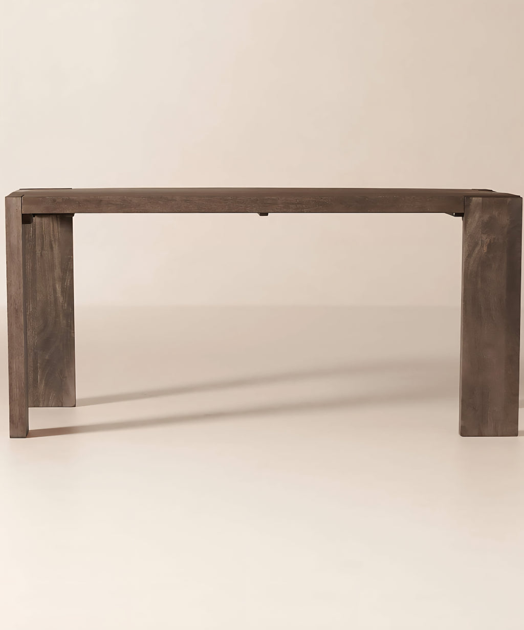 THE ONE × Blox — Rectangular Brown Wood Dining Table
