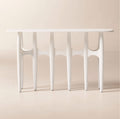 THE ONE × Bixby — White Cast Aluminum Console Table