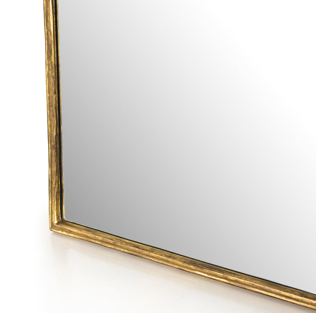 THE ONE × Amelie — Antique Brass Wide Floor Mirror